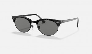 Ray Ban Clubmaster Oval Women's Sunglasses Grey | PK8156037