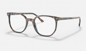 Ray Ban Elliot Optics Women's Eyeglasses Brown | PQ5642918