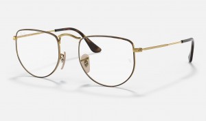 Ray Ban Elon Optics Limited Edition Women's Eyeglasses Gold | QL8079632