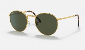 Ray Ban New Round Women's Sunglasses Green | YM6134780