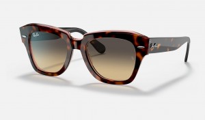 Ray Ban State Street Women's Sunglasses Brown | QS1950842