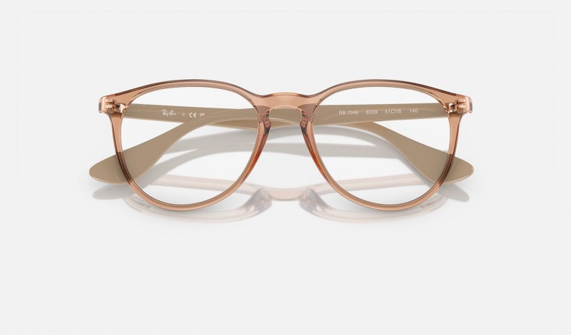 Ray Ban Erika Optics Women's Eyeglasses Brown | VO1287956